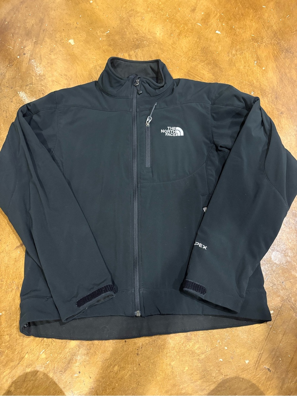 The North Face Black Softshell Jacket with Chest Zip